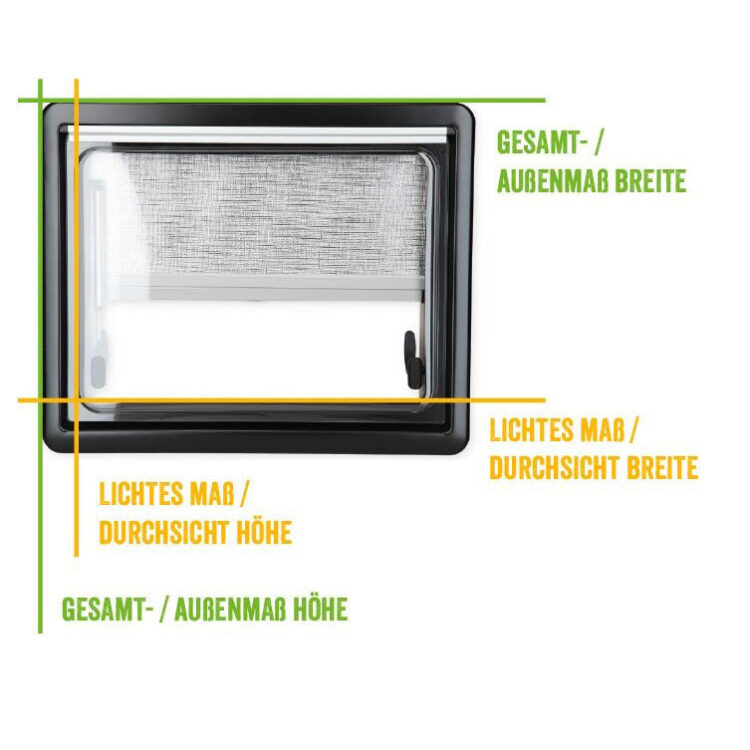 Carbest RW Van Ausstellfenster für gewölbte Außenfläche, 350x500mm